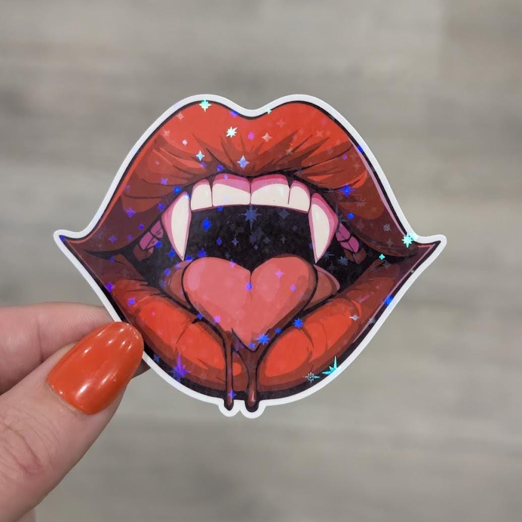 Heartfelt Fangs sticker