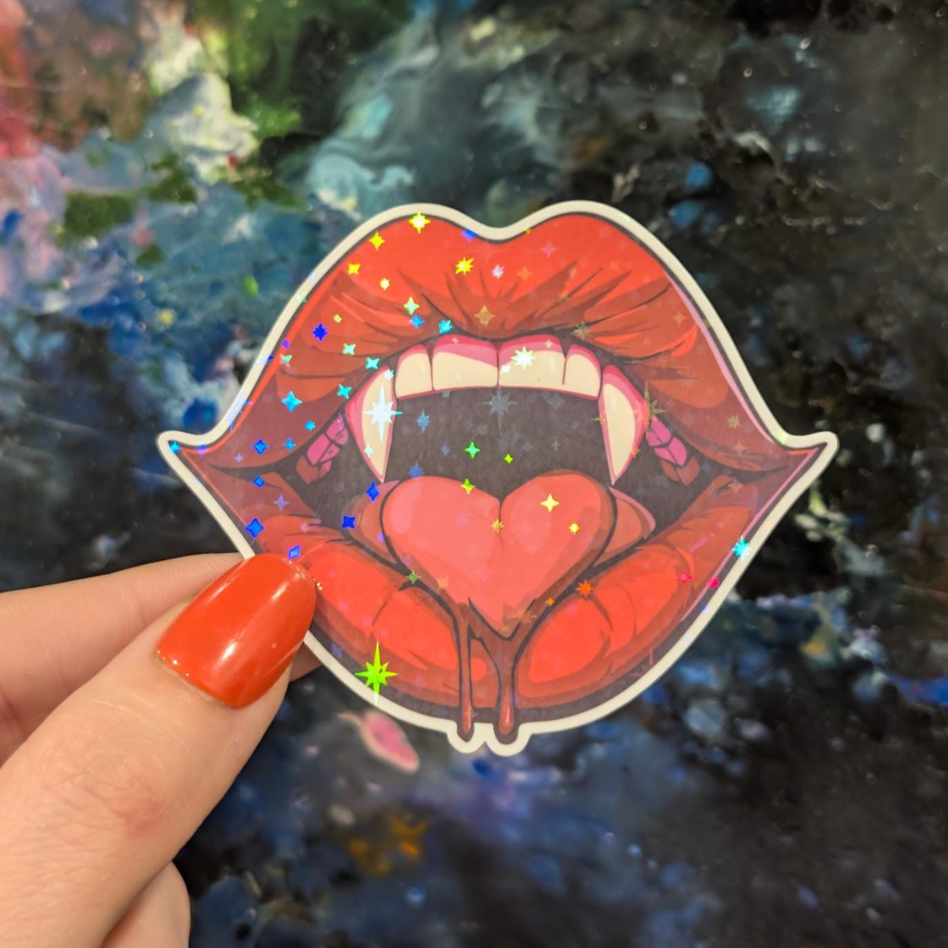Heartfelt Fangs sticker
