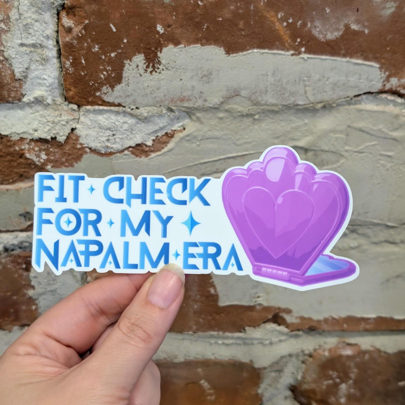 Fit Check shell compact mirror sticker | k-pop themed | Demon Hunter