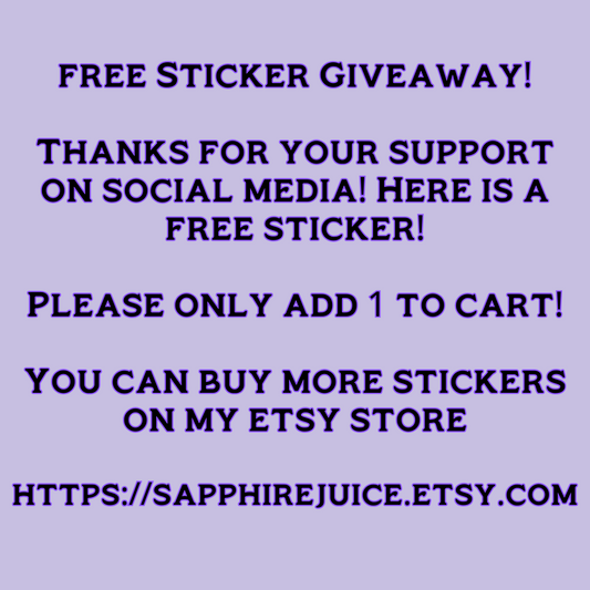 GIVE AWAY STICKER!