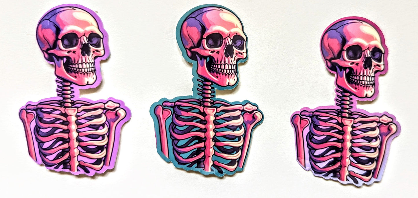 Skelly Skeleton Sticker