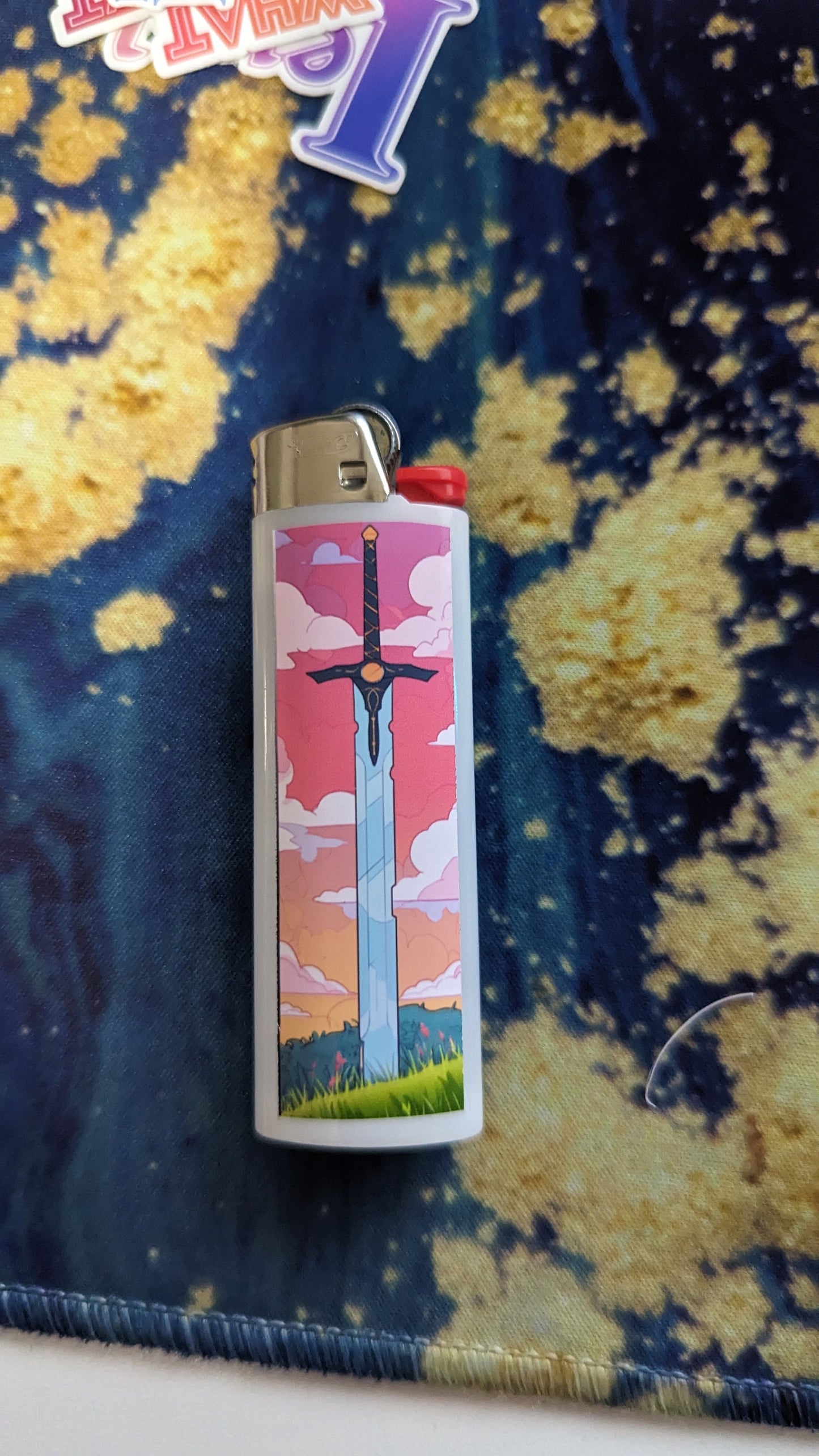 Vinyl Sword Lighter sticker