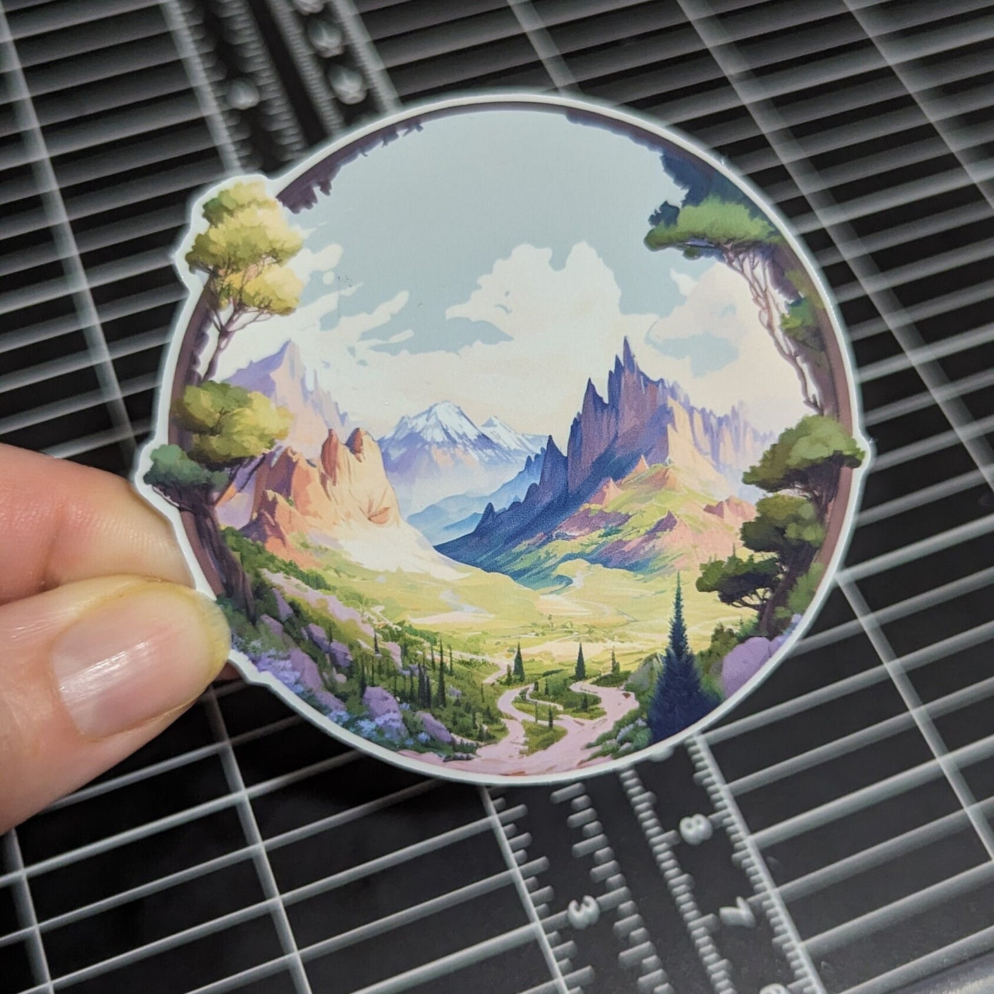 Mountain landscape Sticker