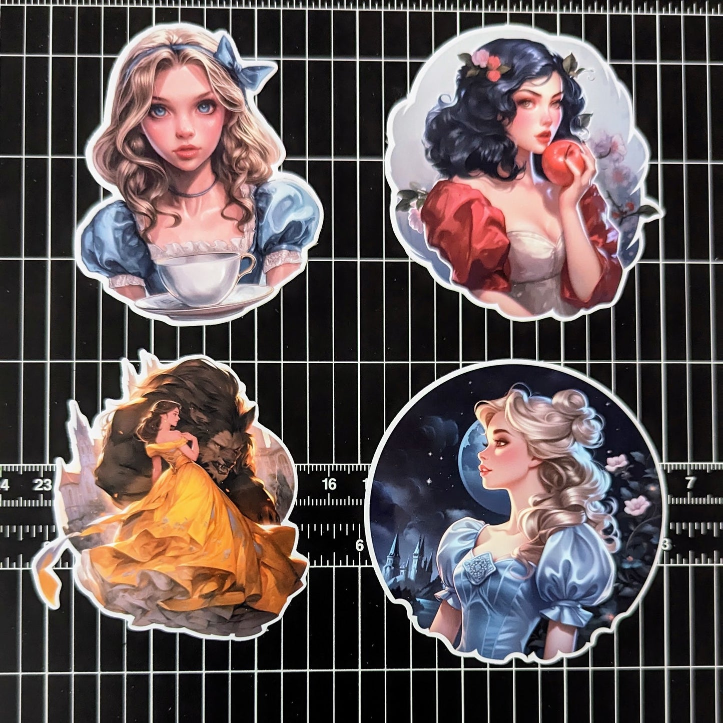 Princess sticker set 4PC