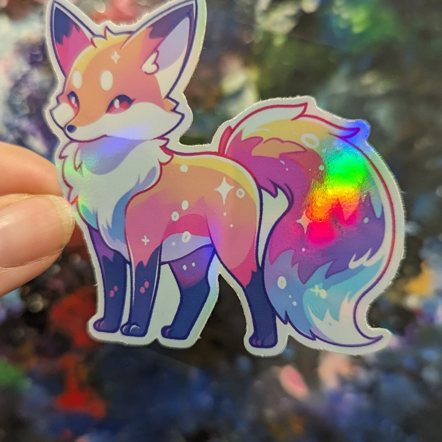 Pastel Rainbow fox