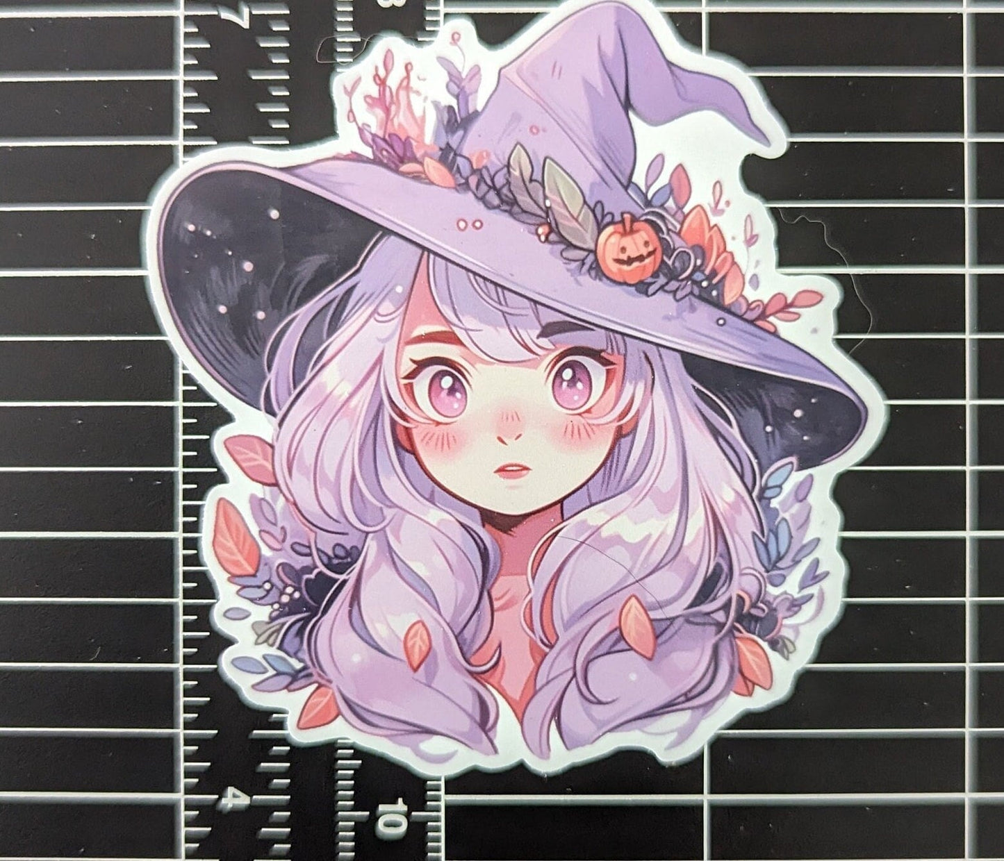 Purple witch sticker | waterproof vinyl