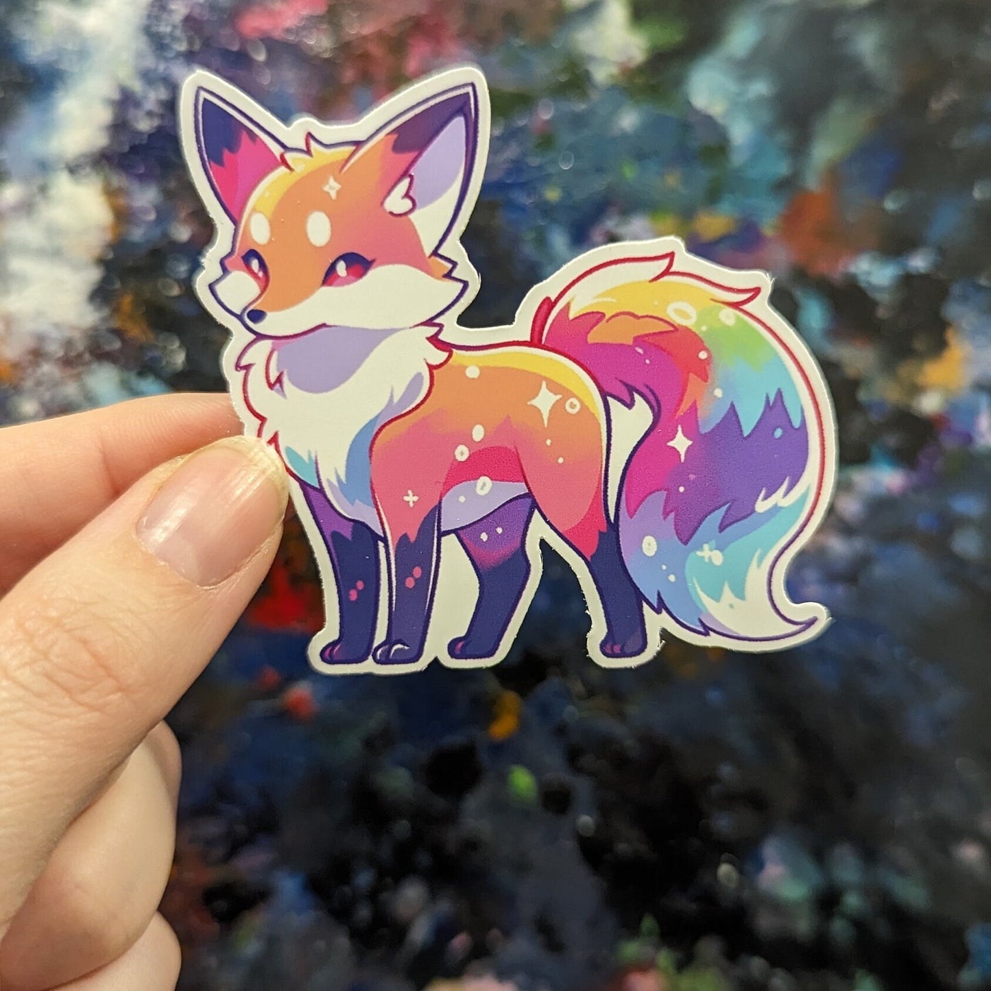 Pastel Rainbow fox