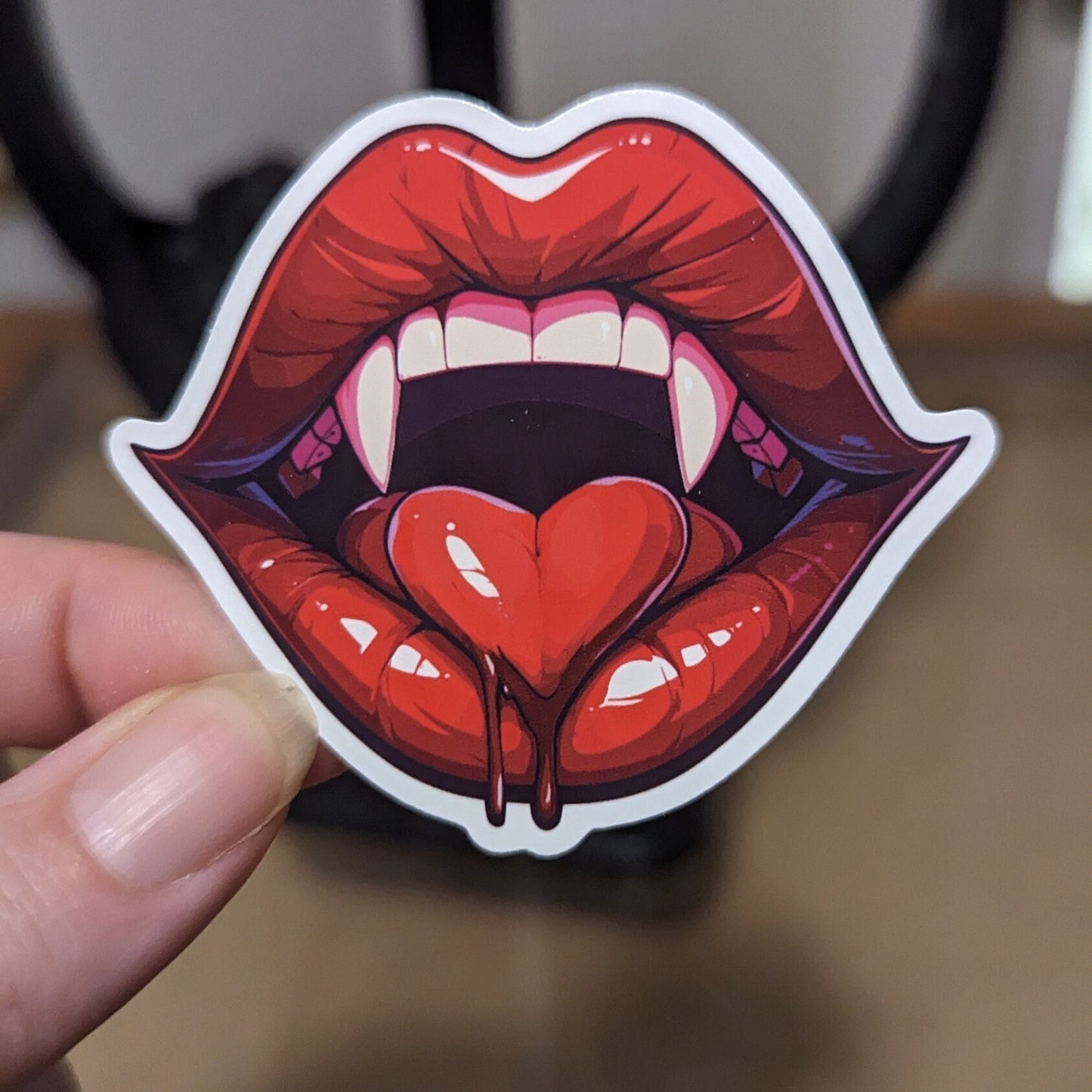 Heartfelt Fangs sticker