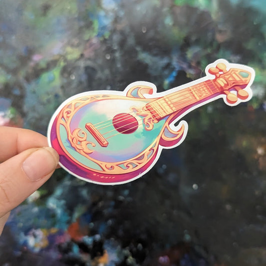 Bard's Lute Sticker | pastel palette