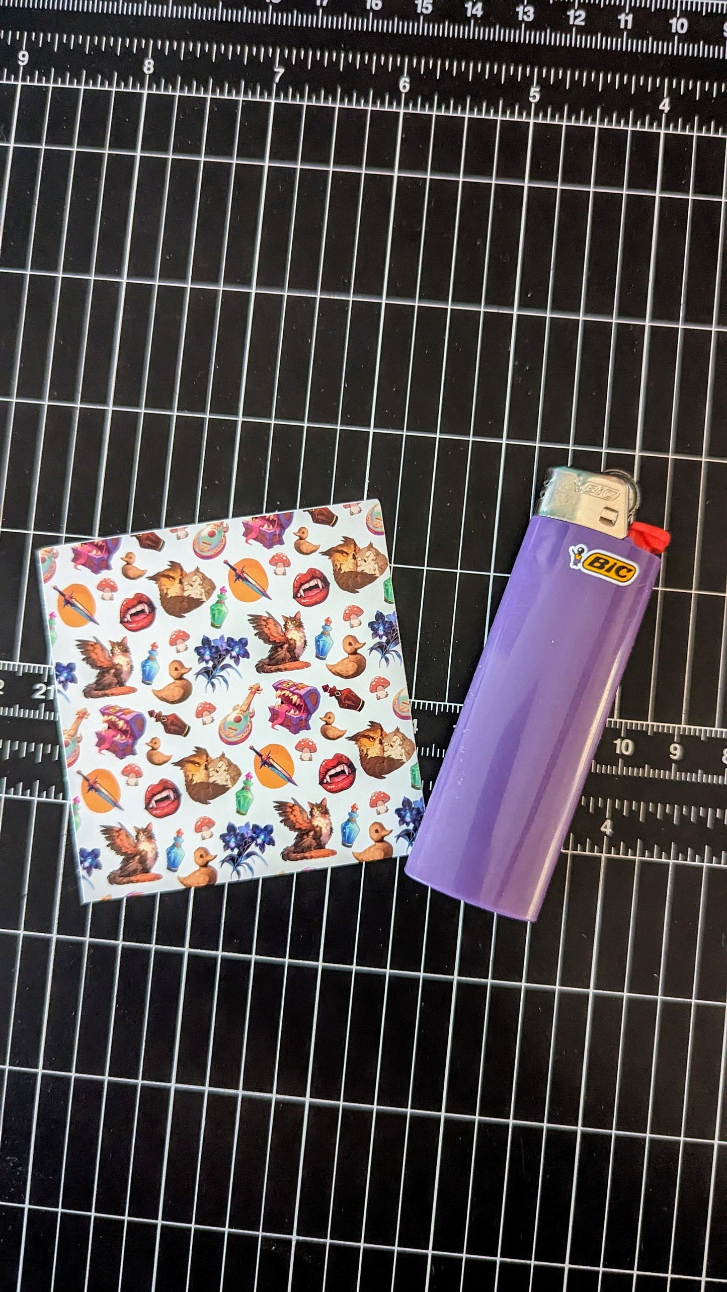 Patterned lighter wrap | customize your lighters | DND pattern| mimic, tryssm, dagger, vampire, night orchid