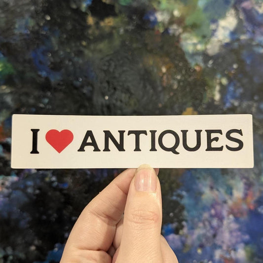 Needful I heart antiques sticker | vinyl sticker | waterproof
