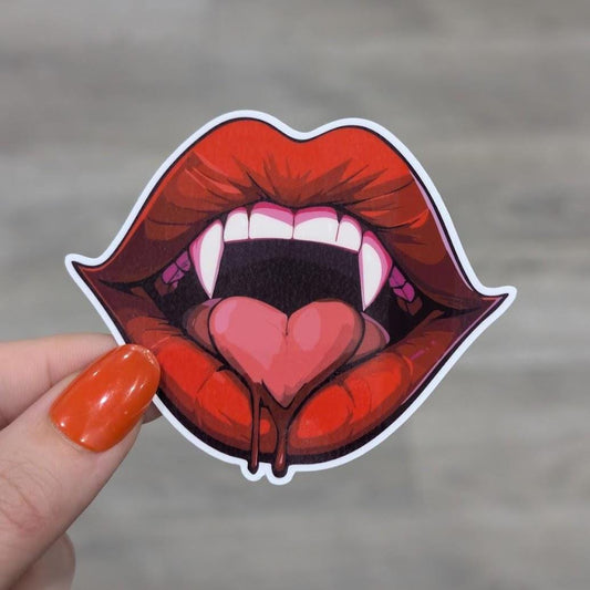 Heartfelt Fangs sticker