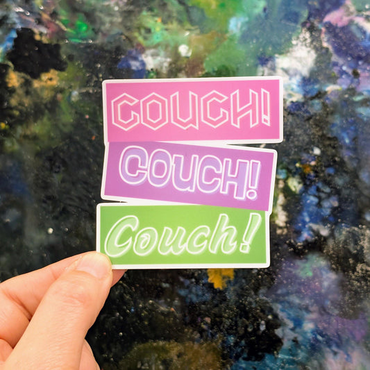 Couch! Couch! Couch! relaxation vacation Sticker | k-pop themed | Demon Hunter