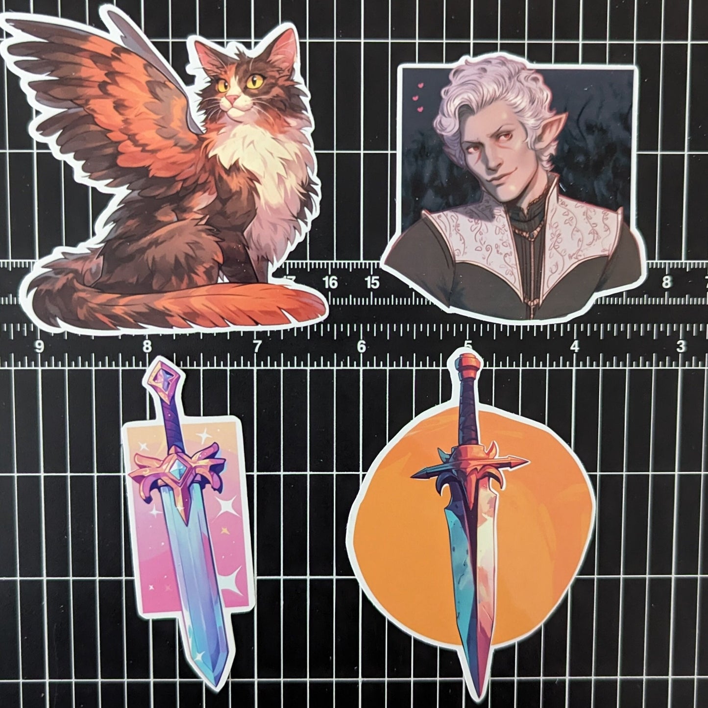 D&D sticker set 4PC